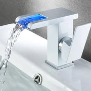 Basin faucet, White, RGB light, Color change depending on water temperature, OD3011 Bathroom faucets Default Title Alessandro Design