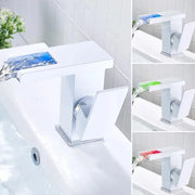 Basin faucet, White, RGB light, Color change depending on water temperature, OD3011 Bathroom faucets Default Title Alessandro Design