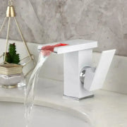 Basin faucet, White, RGB light, Color change depending on water temperature, OD3011 Bathroom faucets Default Title Alessandro Design