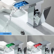 Sink Faucet, Chrome, RGB Light, Color Change Depending on Water Temperature, OD3014 Bathroom Faucets Default Title Alessandro Design