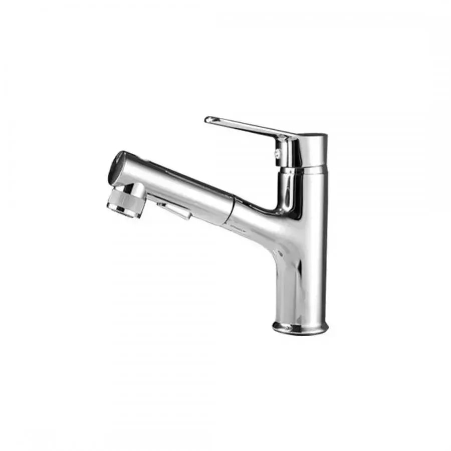 Washbasin Faucet with Pull-out Shower, Sanitary Brass, Chrome, 9337 Bathroom Faucets Default Title Alessandro Design