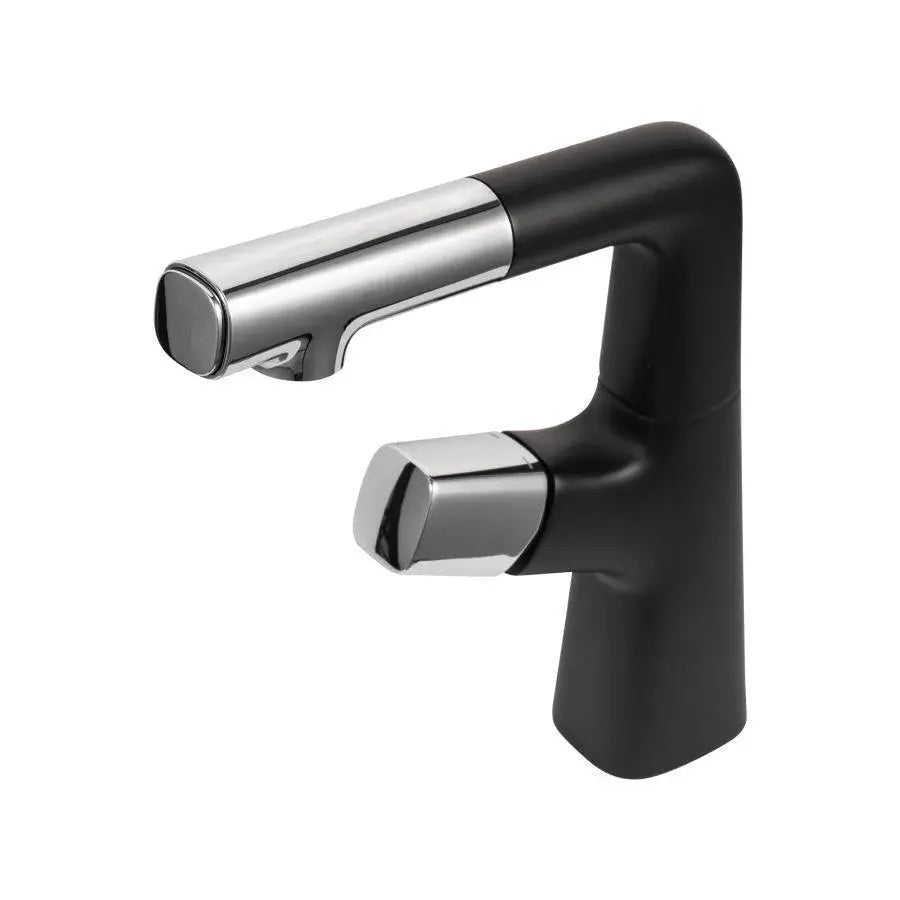 Washbasin faucet with pull-out shower, sanitary brass, chrome and black, MP016H/C Bathroom faucets Default Title Alessandro Design