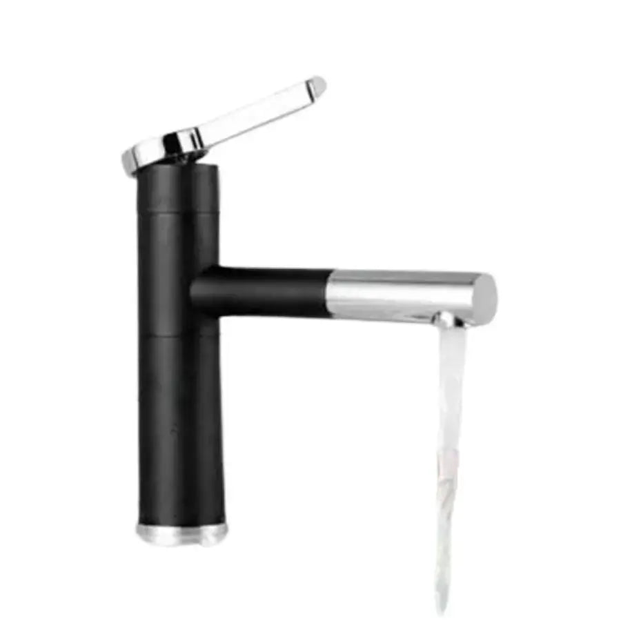 Washbasin Faucet with Extractable Shower, Sanitary Brass, Black, WZX/2022 Bathroom Faucets Default Title Alessandro Design
