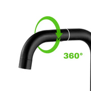 Single-lever sink/kitchen faucet Swivel faucet Black alloy Ceramic cartridge Satin stainless steel Connections Fixing kit included CP108 Bathroom faucets Default Title Alessandro Design