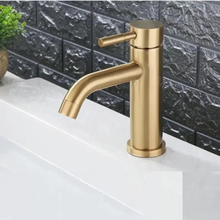 Sink Faucet, SUS304 Stainless Steel, Gold, N/MP0A1 Bathroom Faucets Default Title Alessandro Design