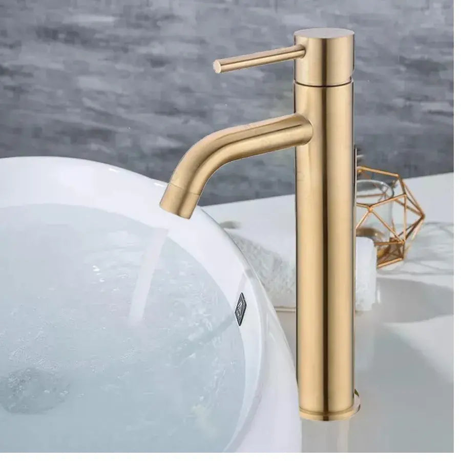 Sink Faucet, SUS304 Stainless Steel, Gold, N/MP0A2 Bathroom Faucets Default Title Alessandro Design