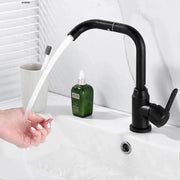 Single-lever sink/kitchen faucet Swivel faucet Black alloy Ceramic cartridge Satin stainless steel Connections Fixing kit included CP108 Bathroom faucets Default Title Alessandro Design