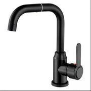 Single-lever sink/kitchen faucet Swivel faucet Black alloy Ceramic cartridge Satin stainless steel Connections Fixing kit included CP108 Bathroom faucets Default Title Alessandro Design