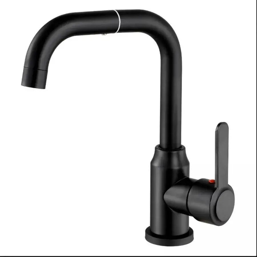 Single-lever sink/kitchen faucet Swivel faucet Black alloy Ceramic cartridge Satin stainless steel Connections Fixing kit included CP108 Bathroom faucets Default Title Alessandro Design