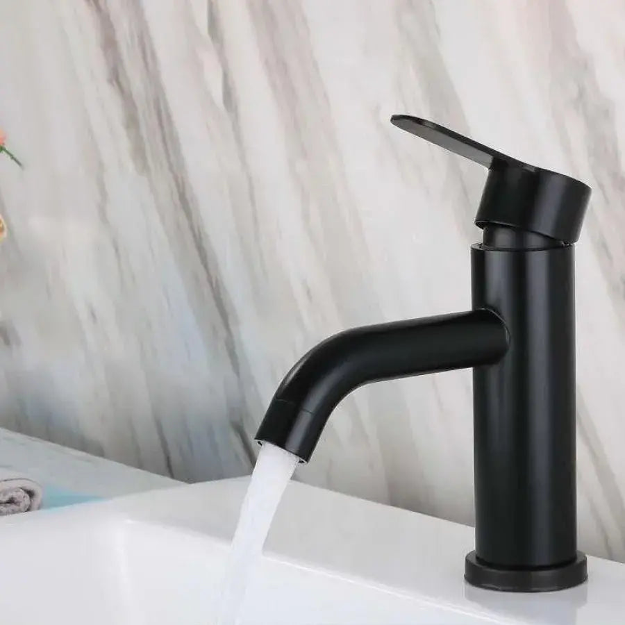 Sink Faucet, SUS304 Stainless Steel, Black, HS/LY007 Bathroom Faucets Default Title Alessandro Design