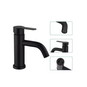Sink Faucet, SUS304 Stainless Steel, Black, HS/LY007 Bathroom Faucets Default Title Alessandro Design