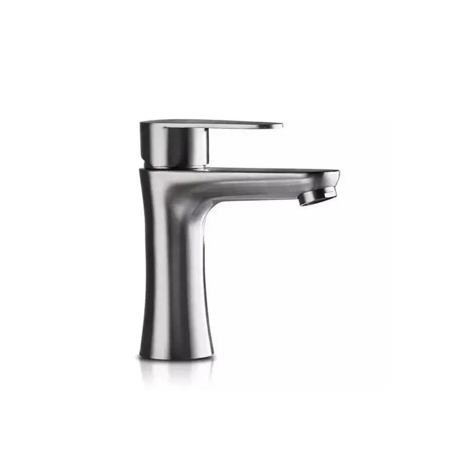 Basin Faucet, Brushed Stainless Steel, Fittings, Fixing Kit, MP005 Bathroom Faucets Default Title Alessandro Design