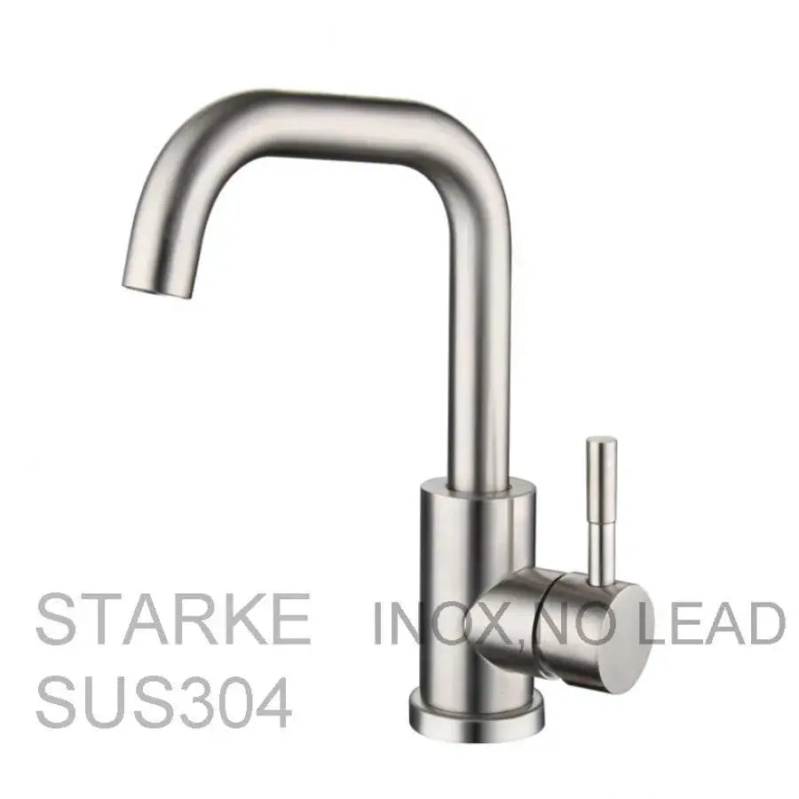 Sink Faucet, SUS304 Stainless Steel, Satin, MP007 Bathroom Faucets Default Title Alessandro Design