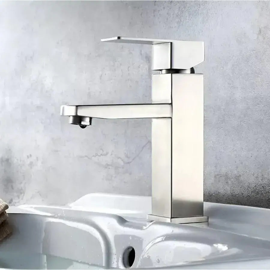 Sink Faucet, SUS304 Stainless Steel, Satin, MP009 Bathroom Faucets Default Title Alessandro Design