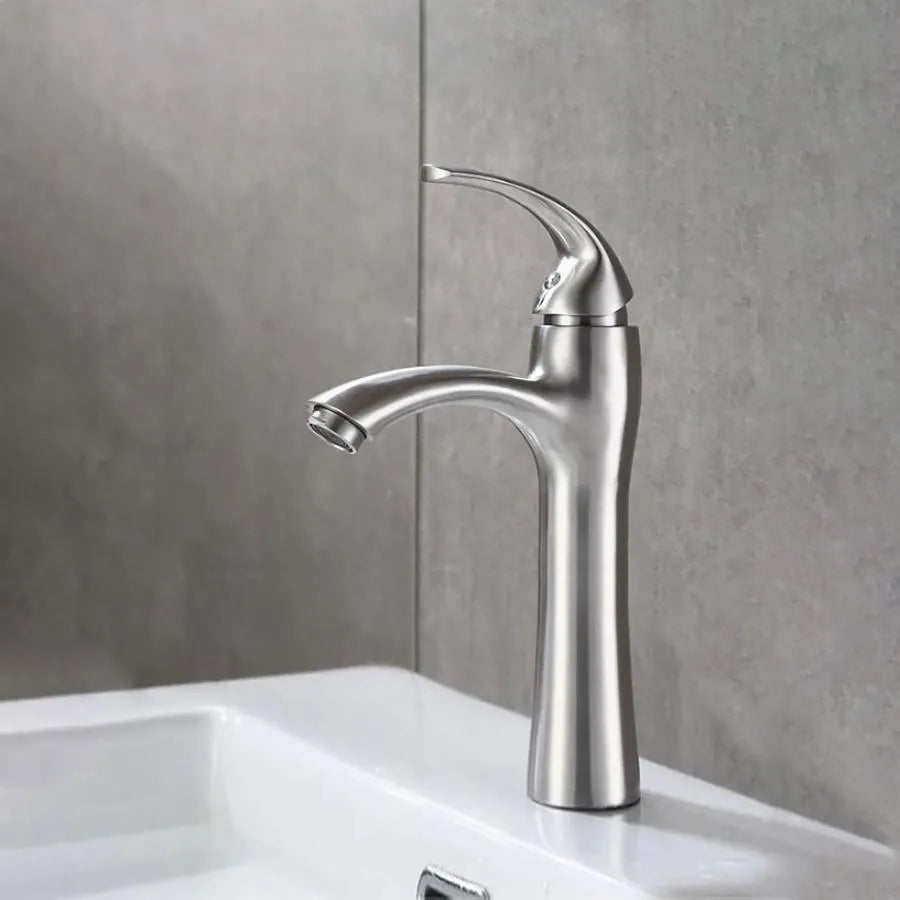 Sink Faucet, SUS304 Stainless Steel, Satin, MP016 Bathroom Faucets Default Title Alessandro Design