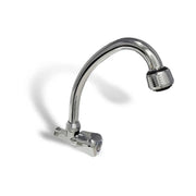 Cold Water Wall Faucet with Rotating Spout Silver Alloy Bathroom Faucets Default Title Alessandro Design