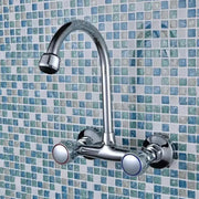 Wall Faucet with Rosette and Rotating Spout, Alloy, Chrome, PR001 Bathroom Faucets Default Title Alessandro Design