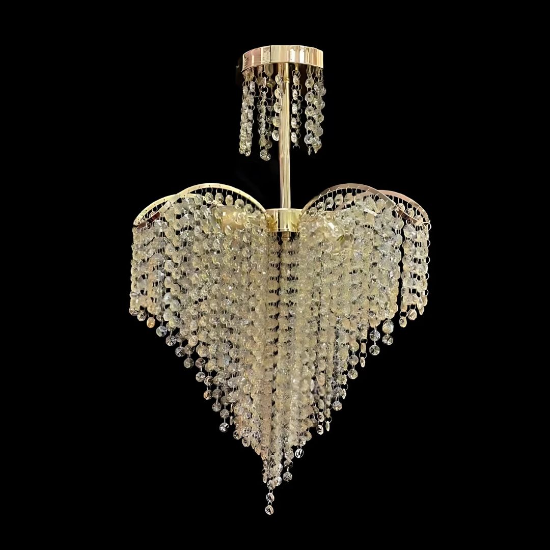 Ander Crystal Chandelier, 4xE14, Diameter 45cm, Gold Crystal Chandeliers Default Title Alessandro Design