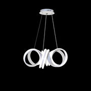 Suspended LED chandelier with remote control INFINITY TWIST 180W, Wavy, Cold/Warm/Neutral light, Dimmable, White, Height Adjustable Modern Chandeliers Default Title Alessandro Design