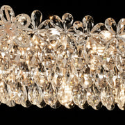 Crystal Chandelier Regalis 11x E14, Diameter 85cm, Shiny Gold, Adjustable Height, Metal and Crystal