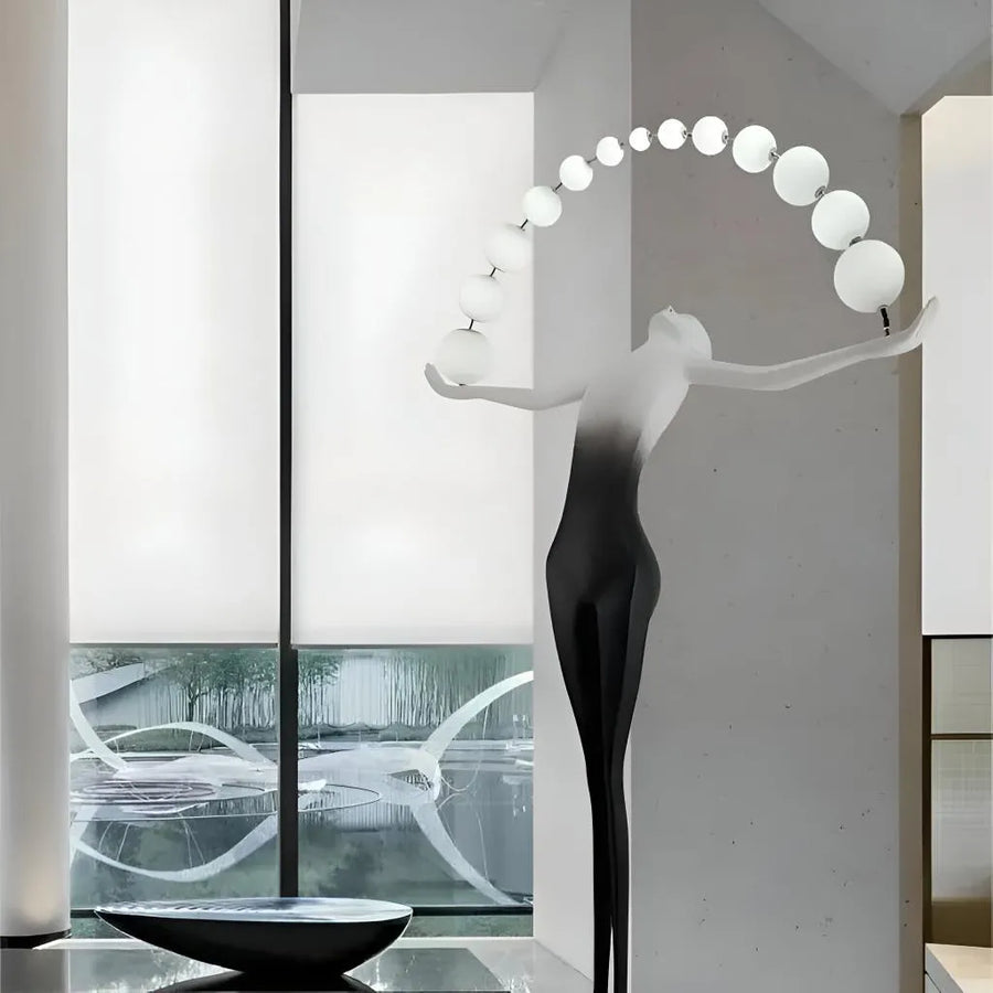 Anatolio LED Floor Lamp 24W 4000KMetal Black Veioze & Floor Lamp Default Title Alessandro Design