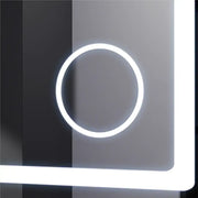 Rectangular LED Mirror, 90x60cm, Souverain MotionGlow Marcello, De-fogging System, Clock & Thermometer, Cosmetic Magnifier, Dimable Marcello Mirrors Default Title Alessandro Design