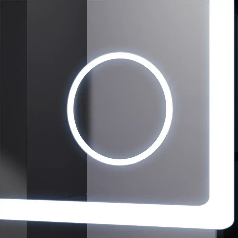 Rectangular LED Mirror, 90x60cm, Souverain MotionGlow Marcello, De-fogging System, Clock & Thermometer, Cosmetic Magnifier, Dimable Marcello Mirrors Default Title Alessandro Design