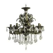 SANSSOUCI Magno Crystal Chandelier, 8xE14, Diameter 65cm, Antique Brass Classic Chandeliers Default Title Alessandro Design