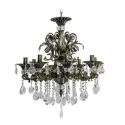 SANSSOUCI Magno Crystal Chandelier, 8xE14, Diameter 65cm, Antique Brass Classic Chandeliers Default Title Alessandro Design