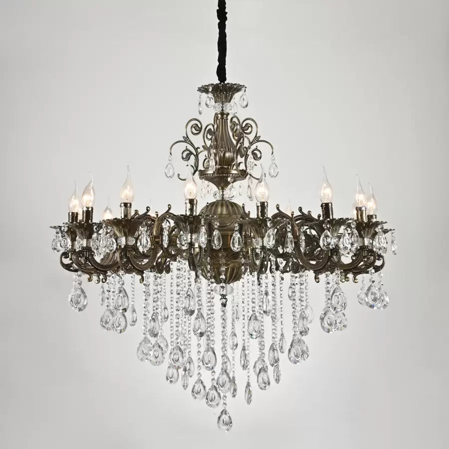 Christopher Chandelier 16x E14 Antique Bronze Classic Chandeliers Default Title Alessandro Design