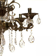Crystal Chandelier SANSSOUCI Magno, 6xE14, Diameter 62cm, Antique Brass Classic Chandeliers Default Title Alessandro Design