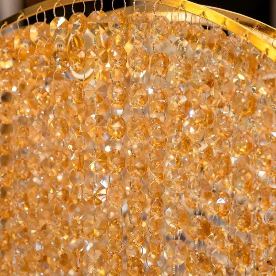 Crystal Candelabra Ander, 5xE14, Diameter 50 cm, Gold, Metal and Crystal Crystal Candelabra Default Title Alessandro Design