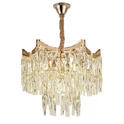 Crystal Candelabra Bellamy 5x E27 Gold Crystal Candelabra Default Title Alessandro Design