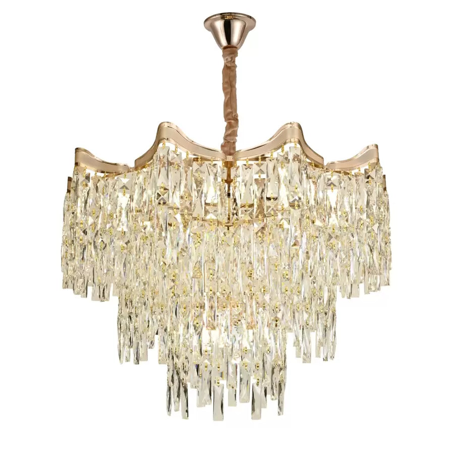Bennett Cristal Candelabra 10x E27 Gold Cristal Candelabra Default Title Alessandro Design