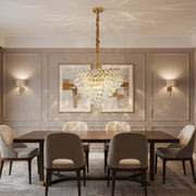 Crystal Chandelier WINDSOR Supremo 10xE14, Diameter 80cm, Shiny Gold, Adjustable Height Crystal Chandeliers Default Title Alessandro Design