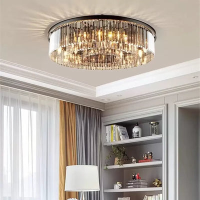 Brady Crystal Chandelier Ø60cm, 18xE14, Circular, Grey