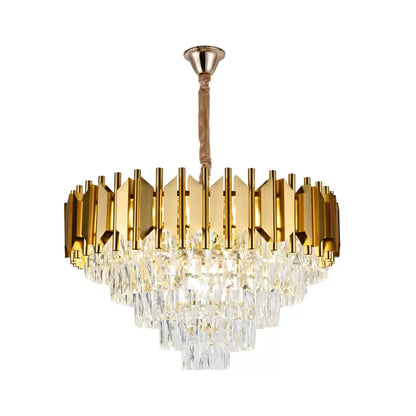 Braylen Crystal Candelabra 8x E14 Diameter 60cm Gold Crystal Candelabra Default Title Alessandro Design