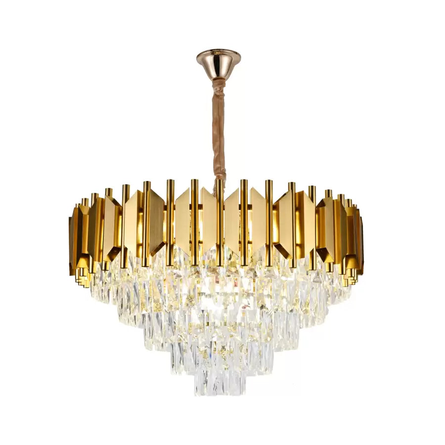 Braylen Crystal Candelabra 8x E14 Diameter 60cm Gold Crystal Candelabra Default Title Alessandro Design
