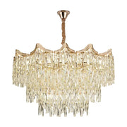 Crystal Chandelier Diameter 78cm, 20x E27, Gold, Adjustable Height Crystal Chandeliers Default Title Alessandro Design
