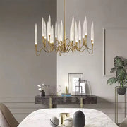 Crystal Chandelier Delta 12XG4 Gold Modern Chandeliers Default Title Alessandro Design