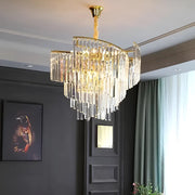 Crystal Chandelier TRIANON Eleganza 6x E27, Diameter 47cm, Shiny Gold, Adjustable Height Crystal Chandeliers Default Title Alessandro Design