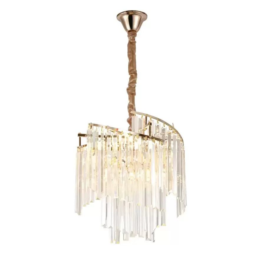 Crystal Chandelier TRIANON Nobile 5x E27, Diameter 38cm, Shiny Gold, Adjustable Height Crystal Chandeliers Default Title Alessandro Design