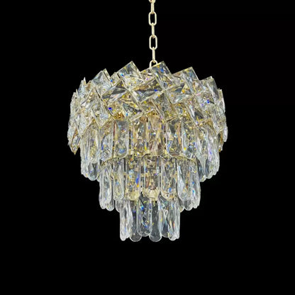 Crystal Chandelier WINDSOR Petito 3xE14, Diameter 29cm, Shiny Gold, Adjustable Height, Metal and Crystal Crystal Chandeliers Default Title Alessandro Design