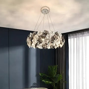 Hefe Crystal Candelabra 4x E27 Silver Crystal Candelabra Default Title Alessandro Design