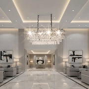 Crystal Chandelier WINDSOR Regalis 10xE14, Shiny Chrome, Adjustable Height Crystal Chandelier Default Title Alessandro Design