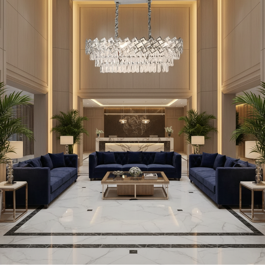 Crystal Chandelier WINDSOR Regalis 10xE14, Shiny Chrome, Adjustable Height Crystal Chandelier Default Title Alessandro Design