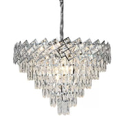 Crystal Chandelier Jordan 10 x E27 Silver Crystal Chandelier Default Title Alessandro Design