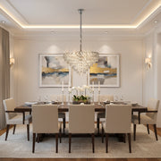 Crystal Chandelier WINDSOR Supremo 10xE14, Diameter 80cm, Shiny Chrome, Adjustable Height Crystal Chandeliers Default Title Alessandro Design