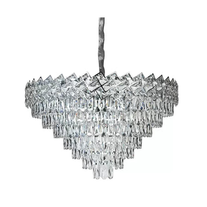 Crystal Chandelier WINDSOR Supremo 10xE14, Diameter 80cm, Shiny Chrome, Adjustable Height Crystal Chandeliers Default Title Alessandro Design