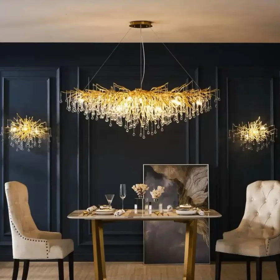 Kaiser Crystal Candelabra 13x G9 Diameter 120cm Gold Crystal Candelabra Default Title Alessandro Design